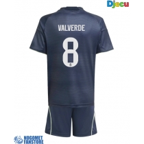 Real Madrid Federico Valverde #8 Gostujuci Dres za djecu 2025-26 Kratak Rukav (+ Kratke hlače)